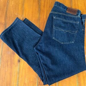 POLO RALPH LAUREN 381 SLIM STRAIGHT 36 X 30 JEANS DARK  DENIM JEANS RIVERSIDE
